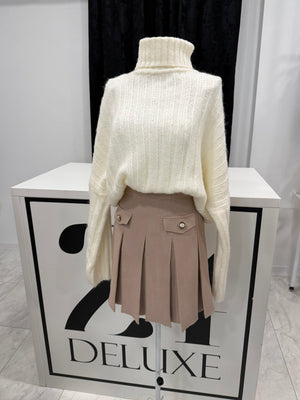 PARIS KNIT SKIRT - плисирана пола