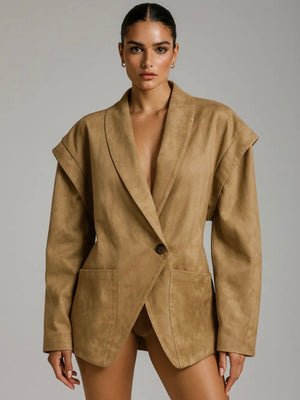 Camel VELVET – Луксозно велурено сако