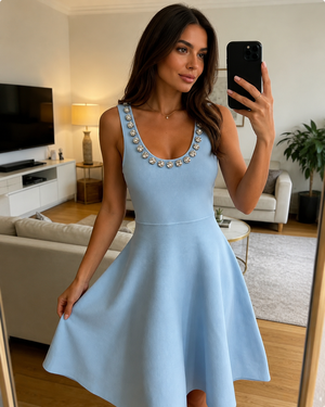 CRYSTAL KNIT OBLEKA