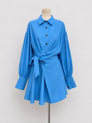 RIVIERA ZIMM LINEN – Къса прегърни ме рокля
