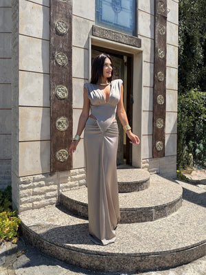 ALLURE – Draped Maxi Dress