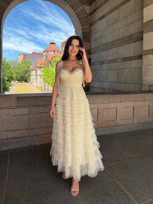 Рокля BELLE TULLE Vanilla Cream