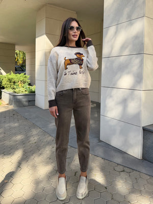 BROWN MOM FIT JEANS – brown jeans
