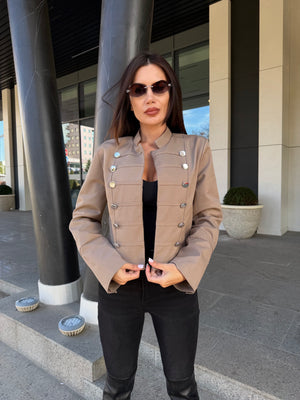 MILITARY JACKET – късо сако с метални копчета