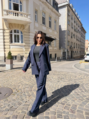 PINSTRIPE NAVY SUIT – сако и панталон