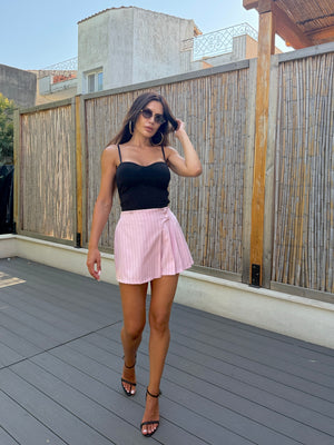 PINSTRIPE SKORT | Пола-панталонки