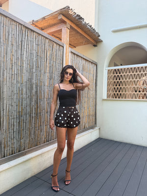 LACE SATIN SHORTS
